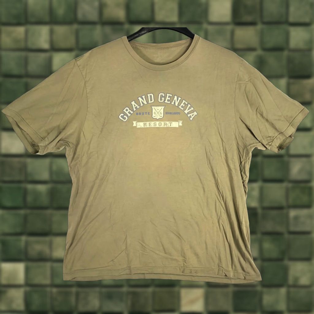 Vintage VINTAGE Grand Geneva Resort Golf T Shirt Mens 2XL Army Green BT23 Shirt Size US XXL / EU 58 / 5 - 1 Thumbnail