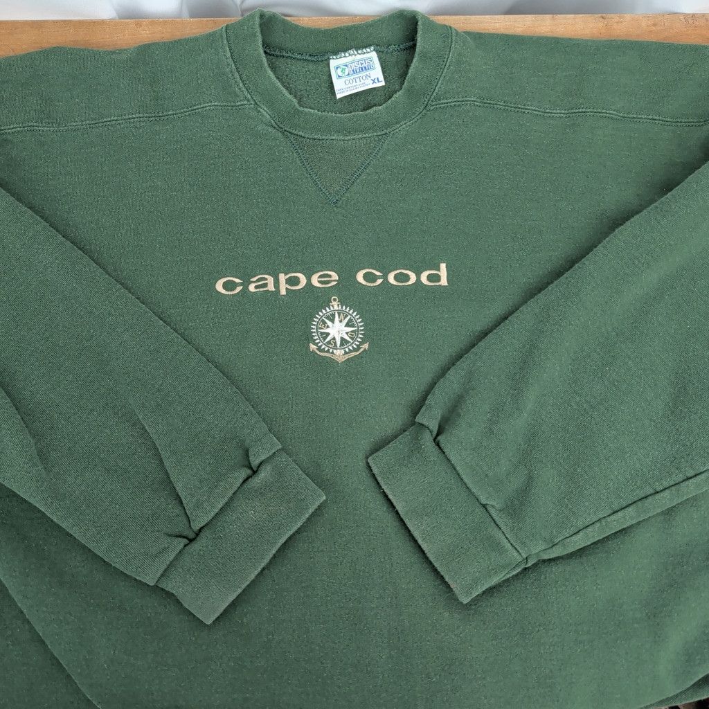Tultex Vintage Tultex USA Made Cape Cod Green Sweatshirt XL Size US XL / EU 56 / 4 - 3 Thumbnail