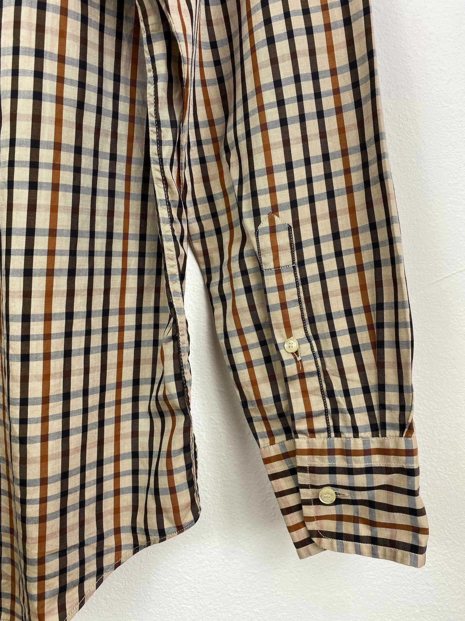 DAKS DAKS London Signature House Check Button-Down Shirt Size M Size US M / EU 48-50 / 2 - 5 Thumbnail