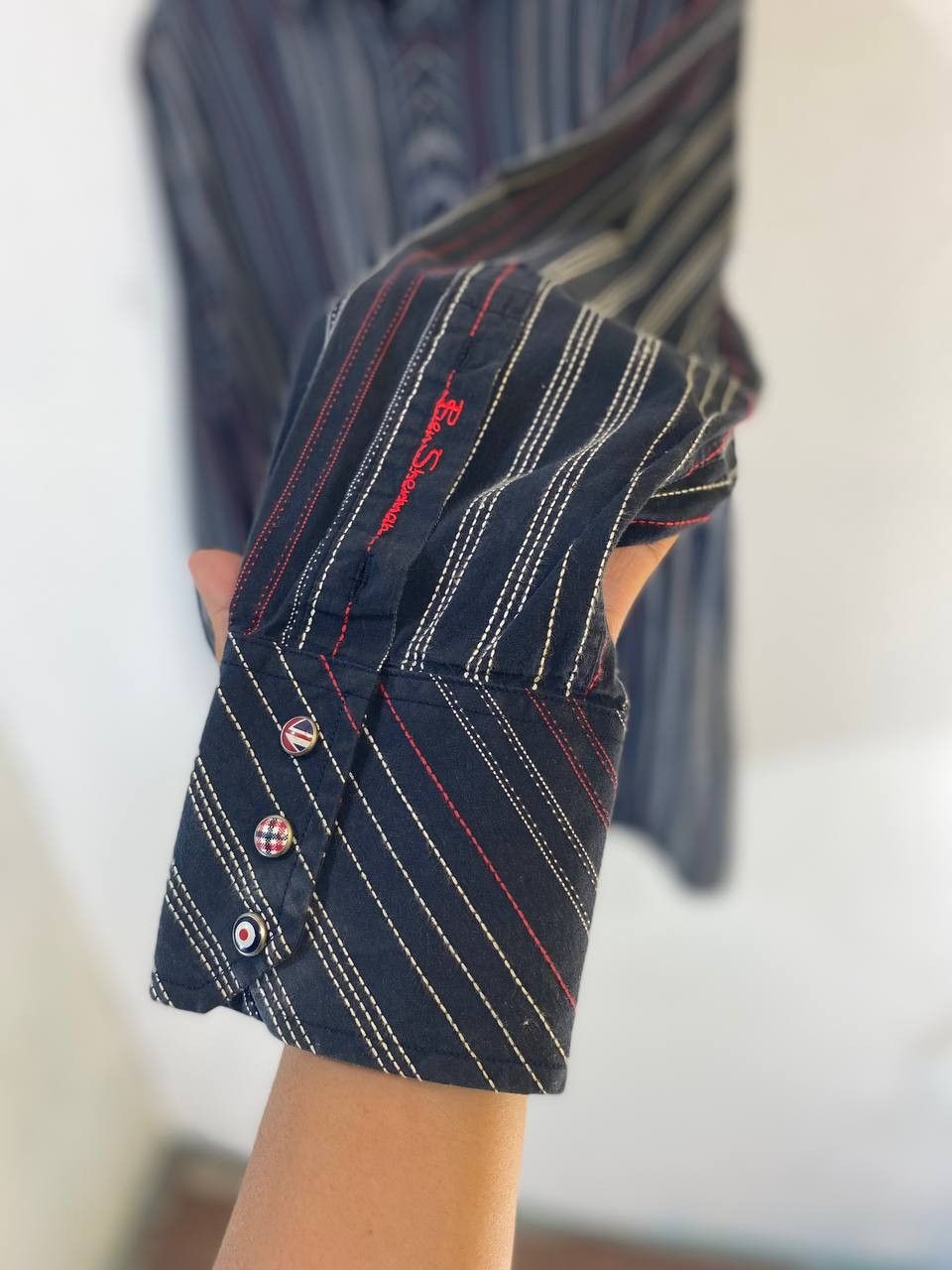 Ben Sherman vintage ben sherman longsleeves shirt nice design Size US L / EU 52-54 / 3 - 9 Thumbnail