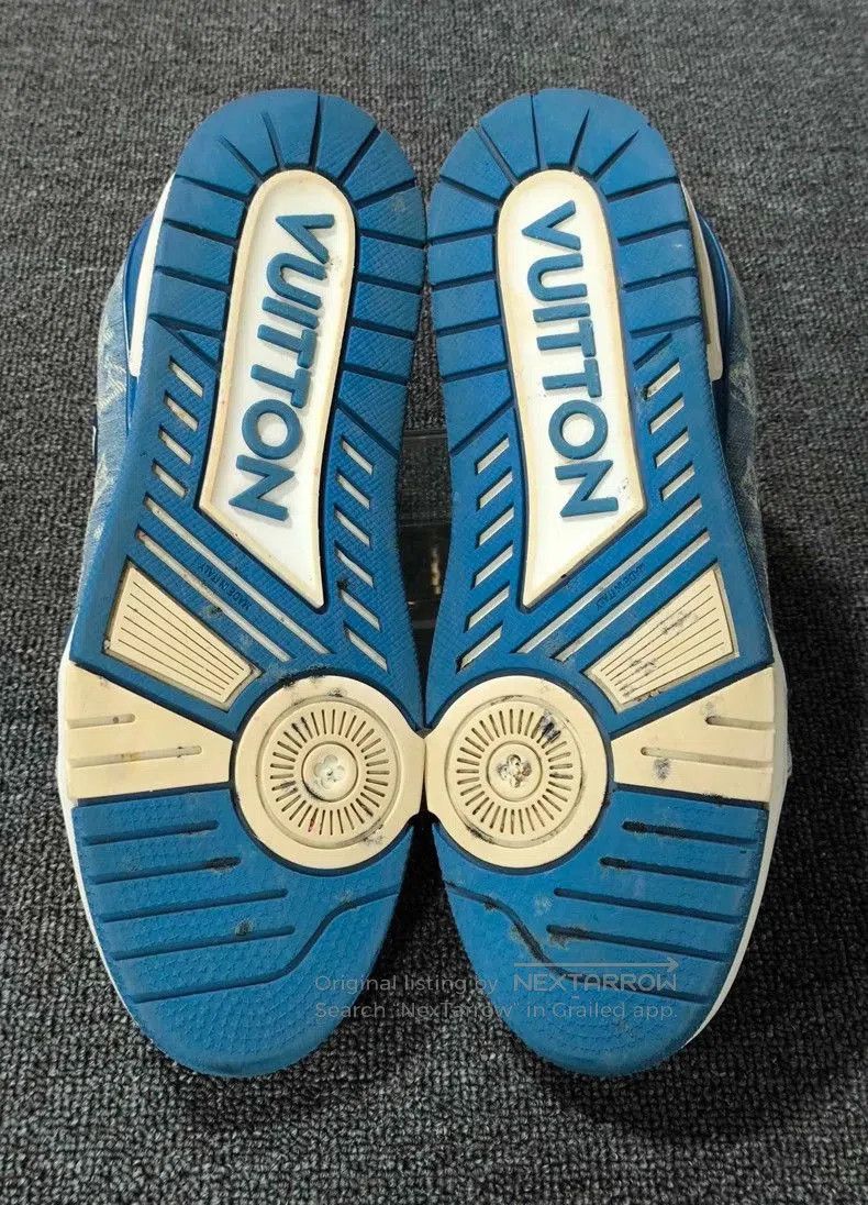 Louis Vuitton Blue and White Louis Vuitton Sneakers. Size US 9 / EU 42 - 6 Thumbnail