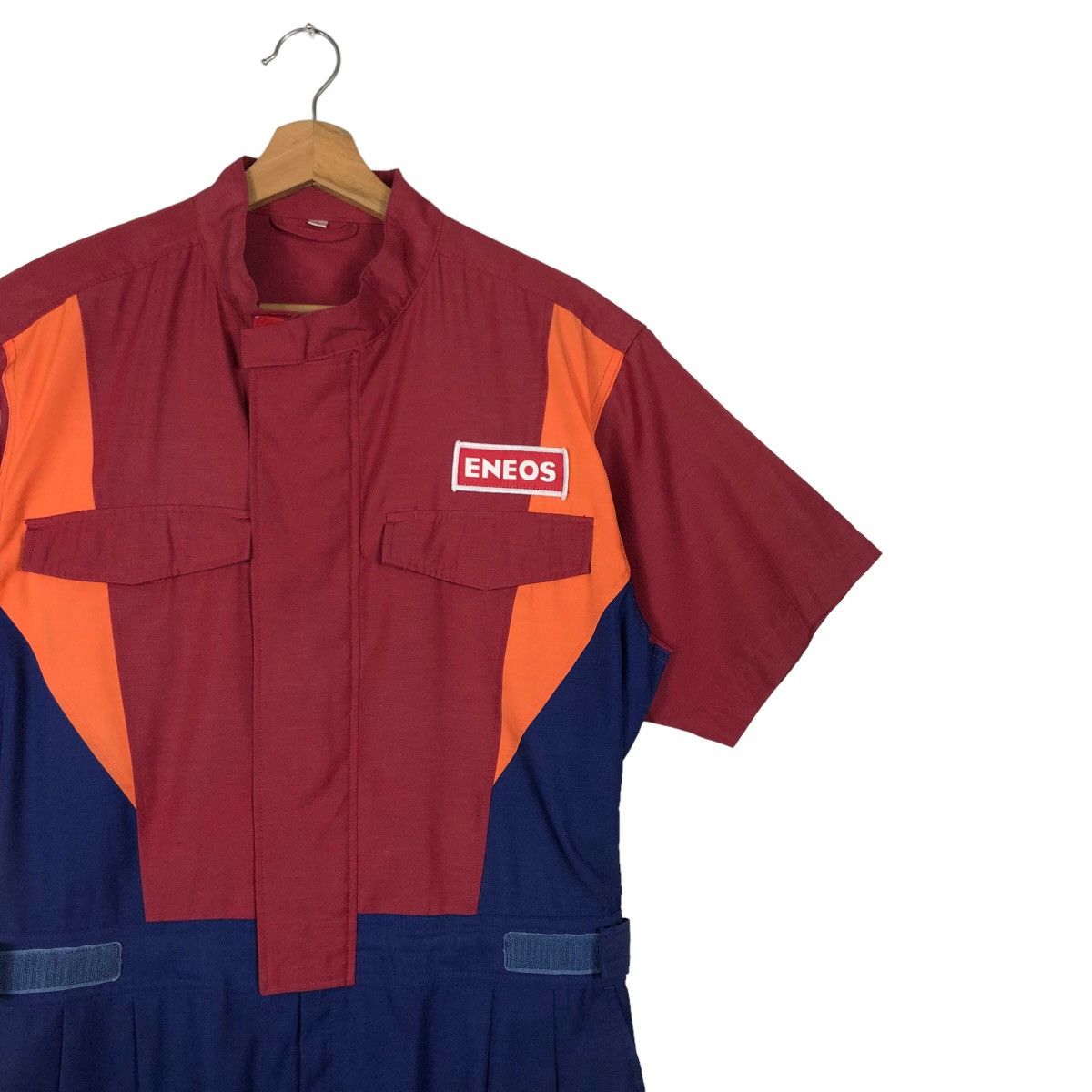Japanese Brand 🔥90’s Vintage Overall Eneos Work Racing Big Logo Size US 34 / EU 50 - 5 Thumbnail