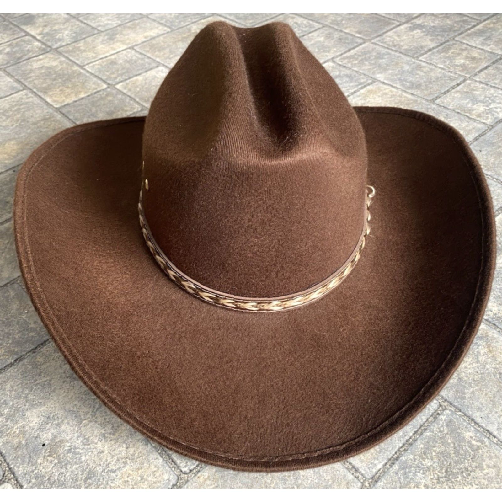 Pigalle Pigalle Cowboy Hat L/XL Unisex Adults Brown Made In Mexico Western 7X XXXXXX 7X Cowboy Hat Mens Womens Girls Boys Size ONE SIZE - 4 Thumbnail