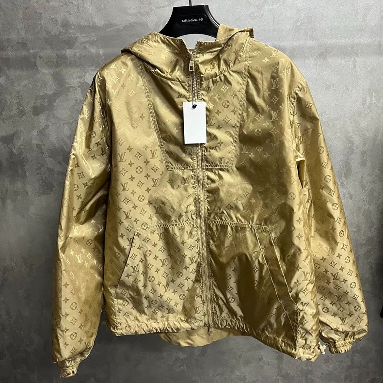 Louis Vuitton louis vuitton Beige pin full logo reversible long jacket 25 Size US L / EU 52-54 / 3 - 3 Thumbnail