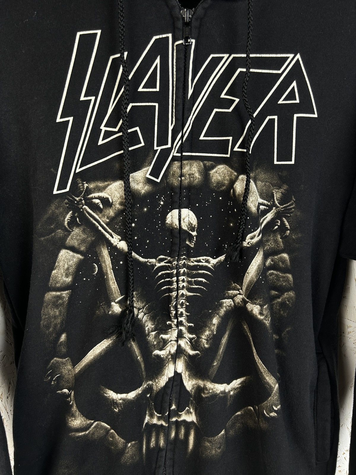 Band Tees Vintage Slayer Divine Intervention Thrash Metal Zip Hoodie L Size US L / EU 52-54 / 3 - 2 Thumbnail