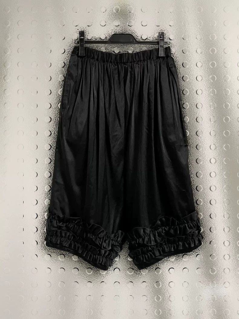 Comme des Garcons CDG comcom Silk Ruffled Hem Balloon Pants - dmc Size US 30 / EU 46 - 1 Thumbnail
