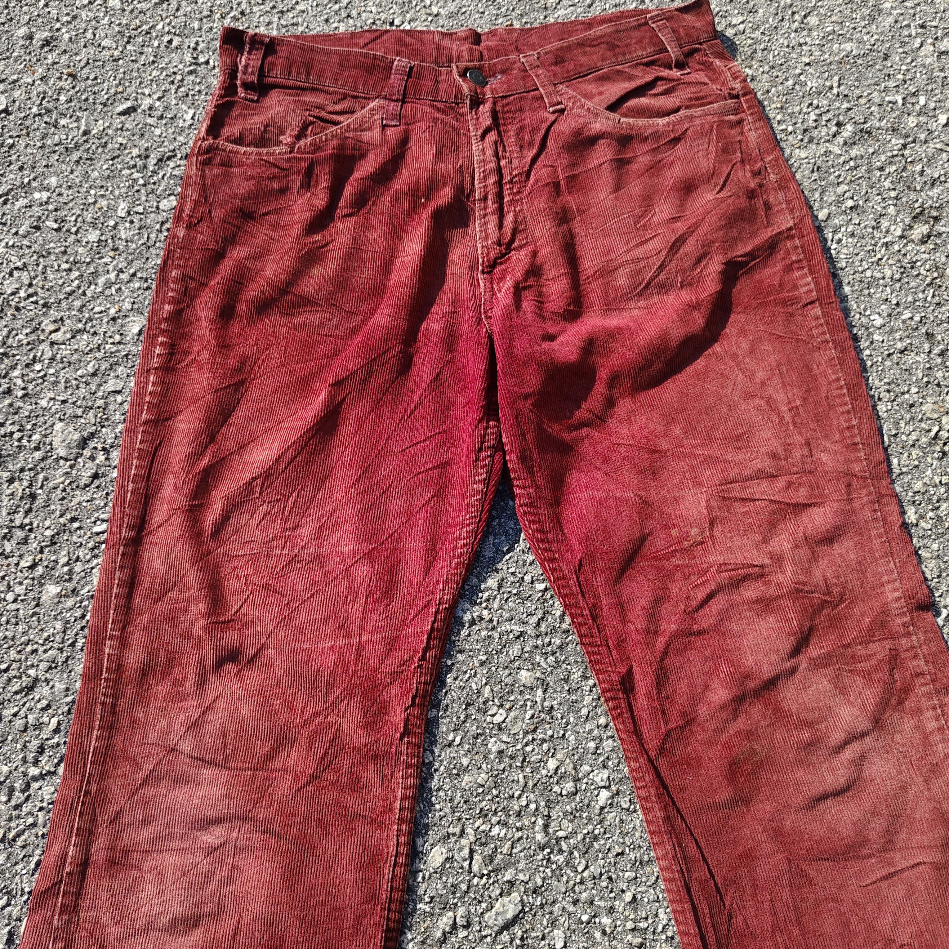 Levi's Rare Vintage 70s Levi's Big E Corduroy Flare Boot Cut Pant Size US 32 / EU 48 - 5 Thumbnail