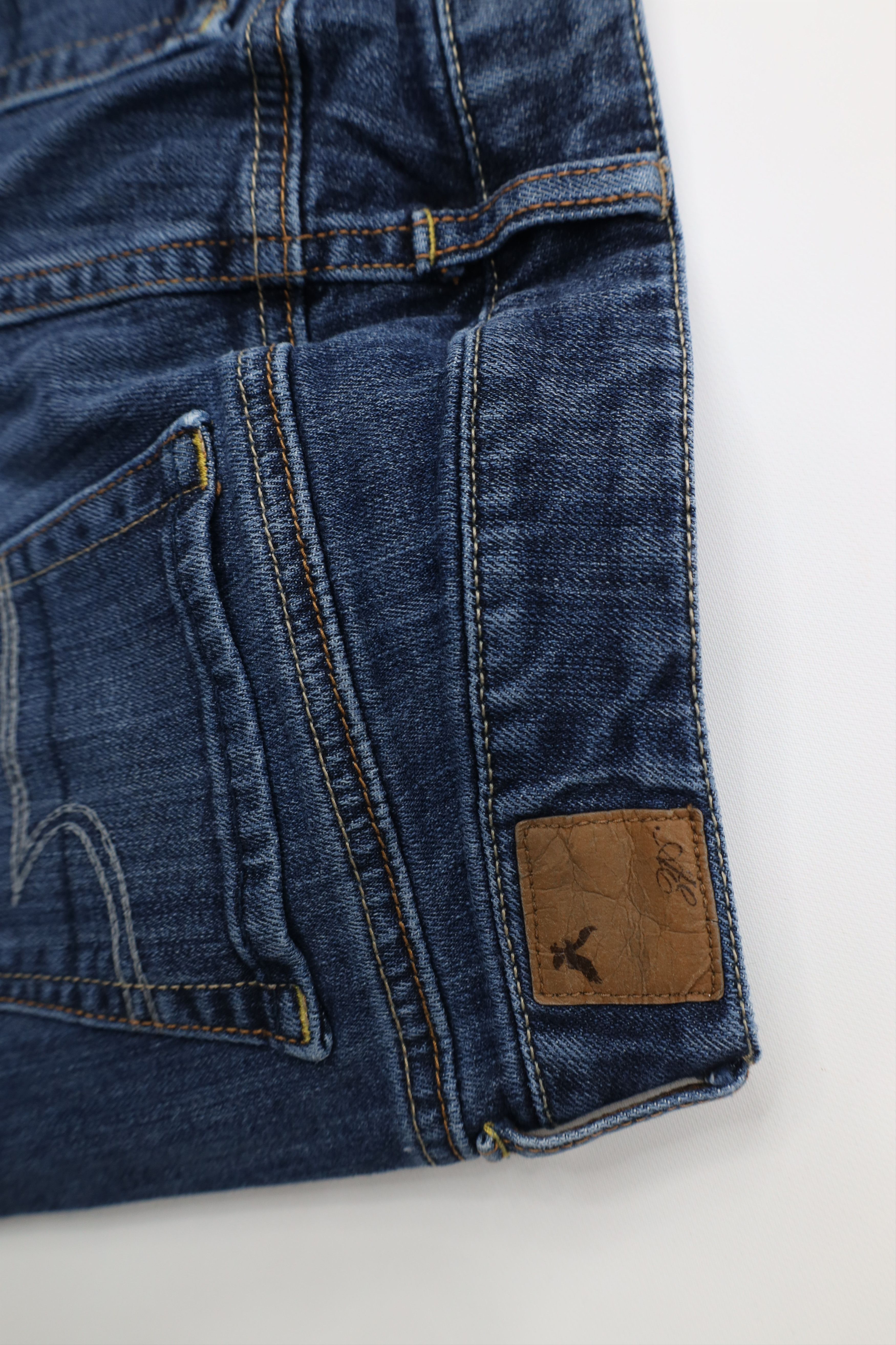 American Eagle Outfitters Vintage Y2K American Eagle Boyfriend Flared Jeans Blue Size 28" / US 6 / IT 42 - 13 Thumbnail