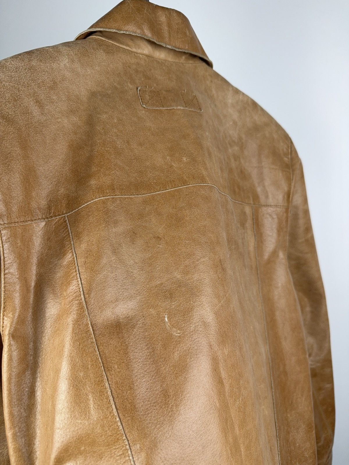 Vintage Vintage 90s Retro Avant Garde Leather Biker MOTO Y2K Jacket Size US S / EU 44-46 / 1 - 18 Thumbnail