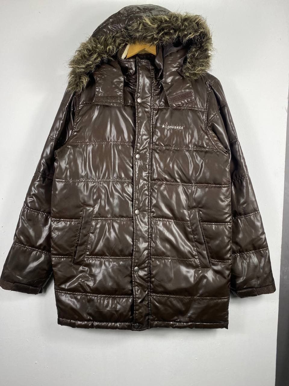 Converse vintage converse shiny puffer jacket nice design Size US M / EU 48-50 / 2 - 1 Thumbnail