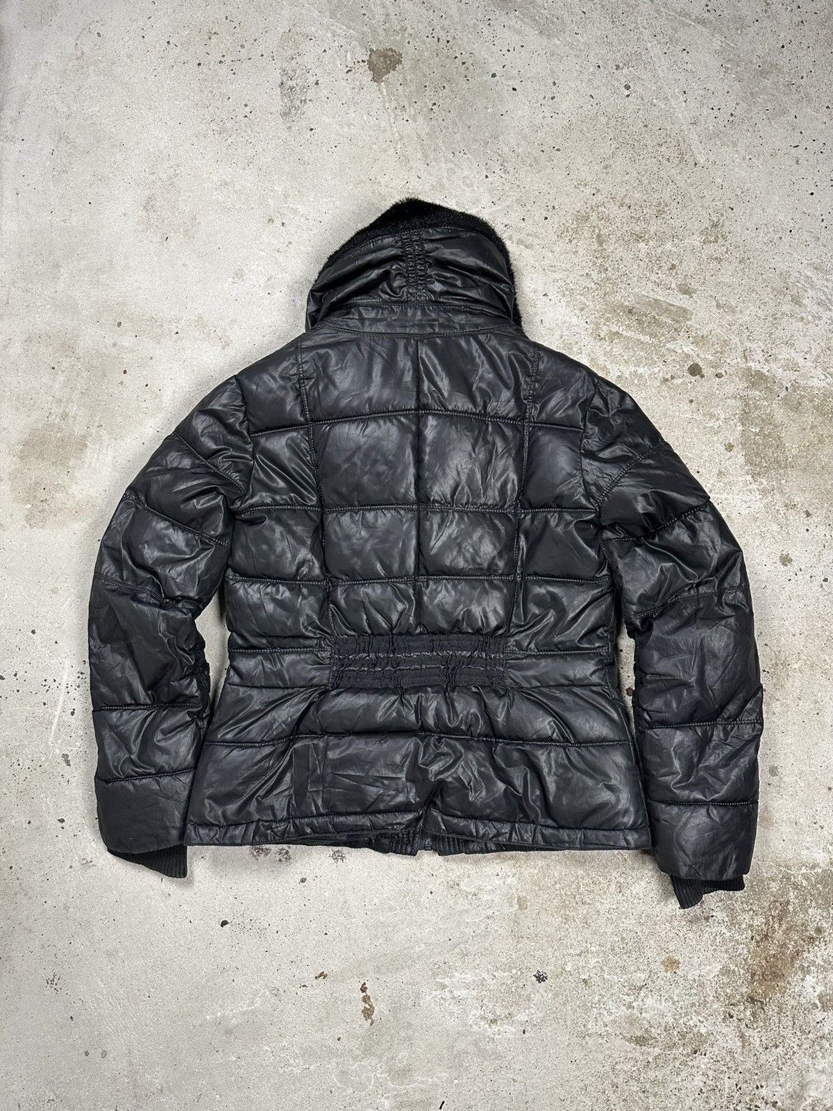 If Six Was Nine × Japanese Brand × Le Grande Bleu (L.G.B.) Vintage Y2K Faux Fur Black Collar Bomber Jacket Size US S / EU 44-46 / 1 - 2 Thumbnail