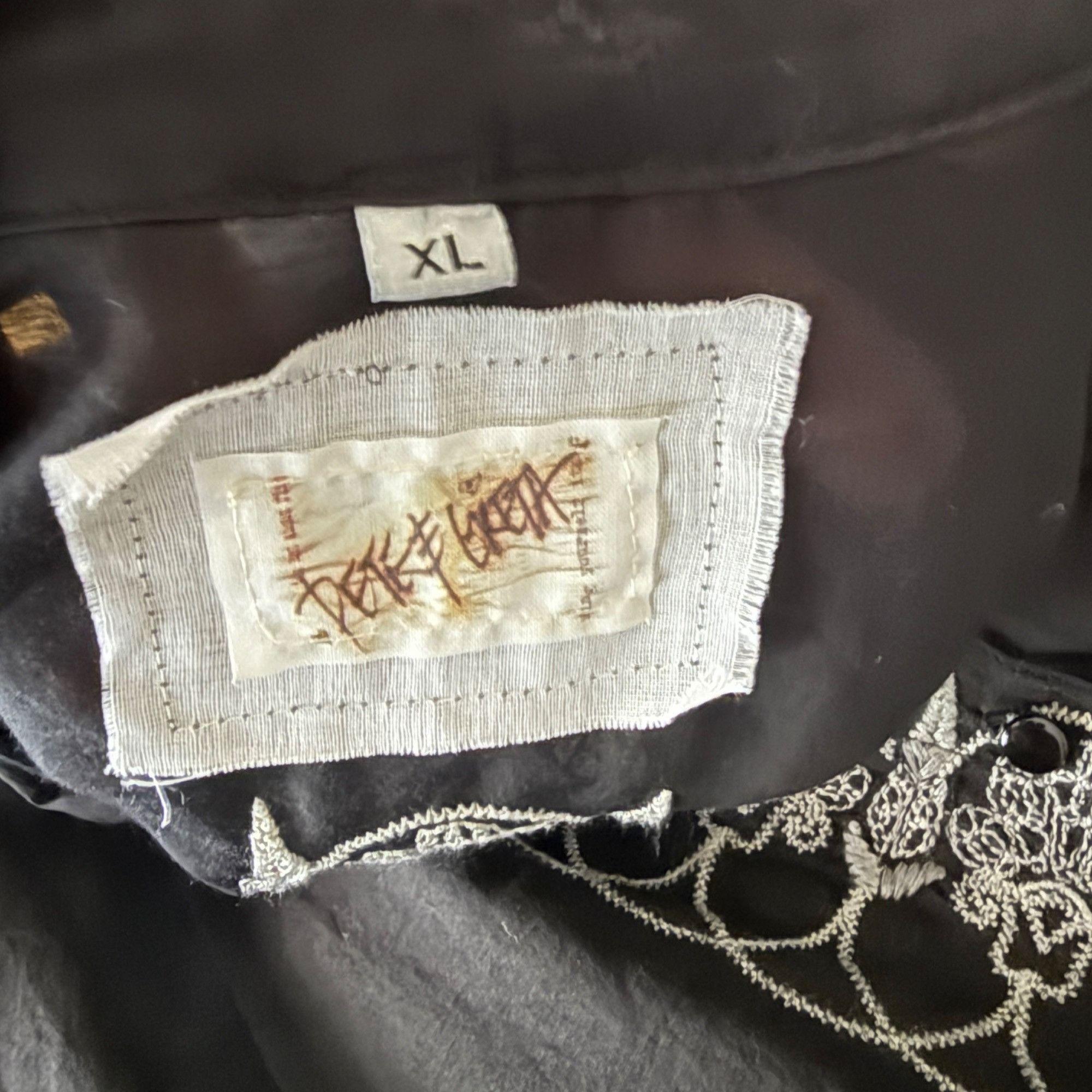 Johnny Was Johnny Was Pete & Greta Black Sheer Tunic-Style Shirt With Size XL / US 12-14 / IT 48-50 - 6 Thumbnail