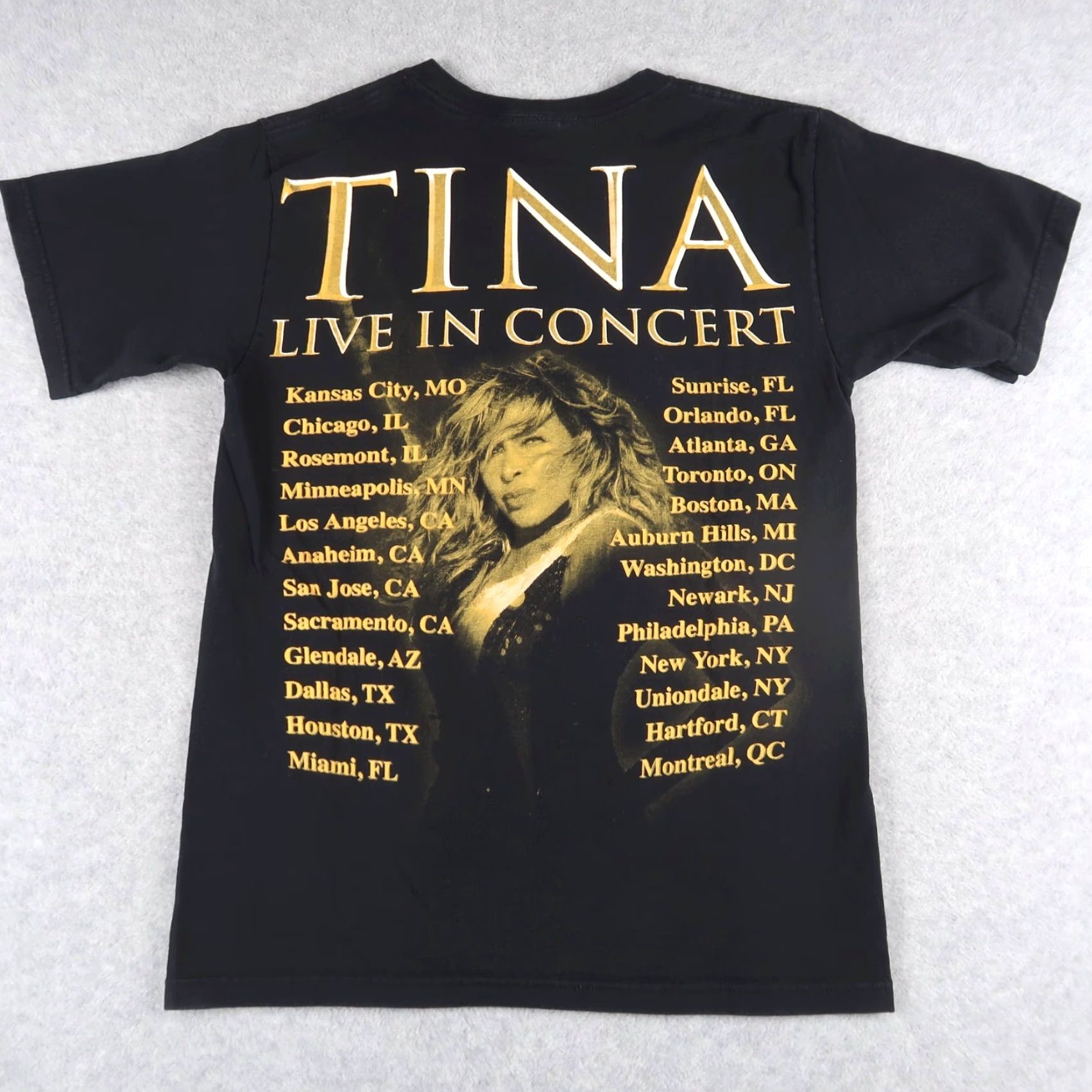 Anvil VINTAGE Tina Turner Live In Concert Tour Graphic T Shirt Men S Black 2000s Logo Anvil Size S Size US S / EU 44-46 / 1 - 2 Thumbnail