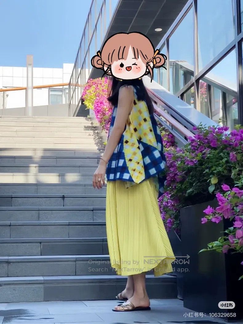 Issey Miyake Issey Miyake size:1 Petal Skirt Yellow Size 22" - 5 Thumbnail