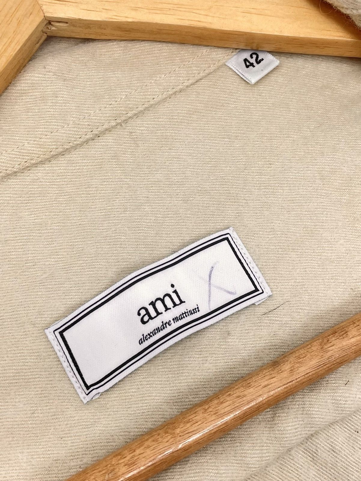 AMI Ami Paris Cotton & Virgin Wool Shirt – Size 42 Size US M / EU 48-50 / 2 - 10 Thumbnail