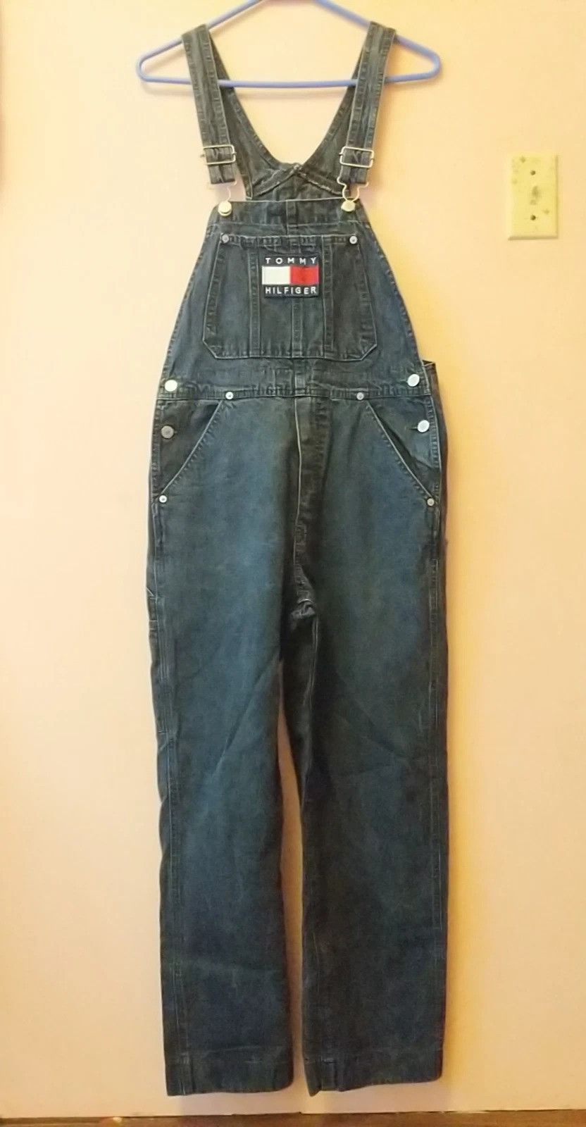 Y2K Tommy Hilfiger Overalls Embroidered Made in Canada