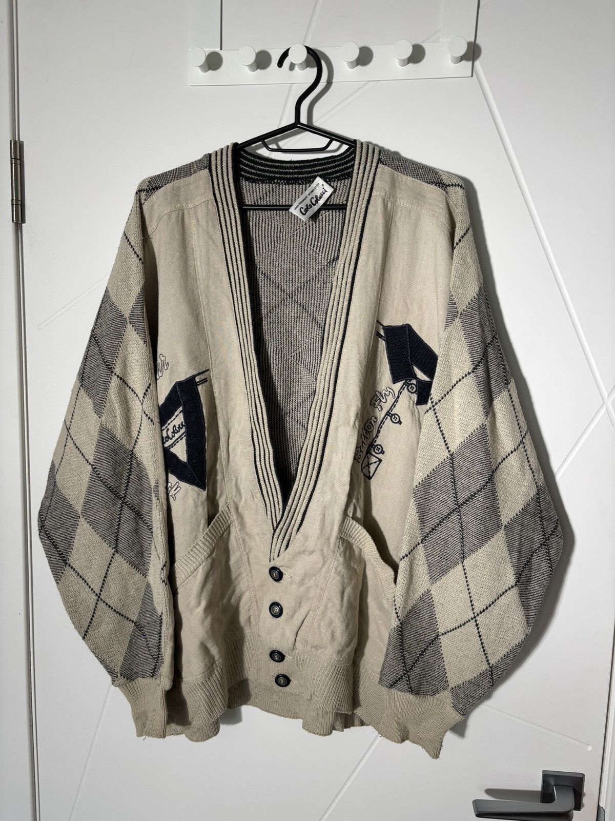 Carlo Colucci Vintage Carlo Colucci Cardigan Sweater 90’s Oversized Size US XL / EU 56 / 4 - 1 Thumbnail