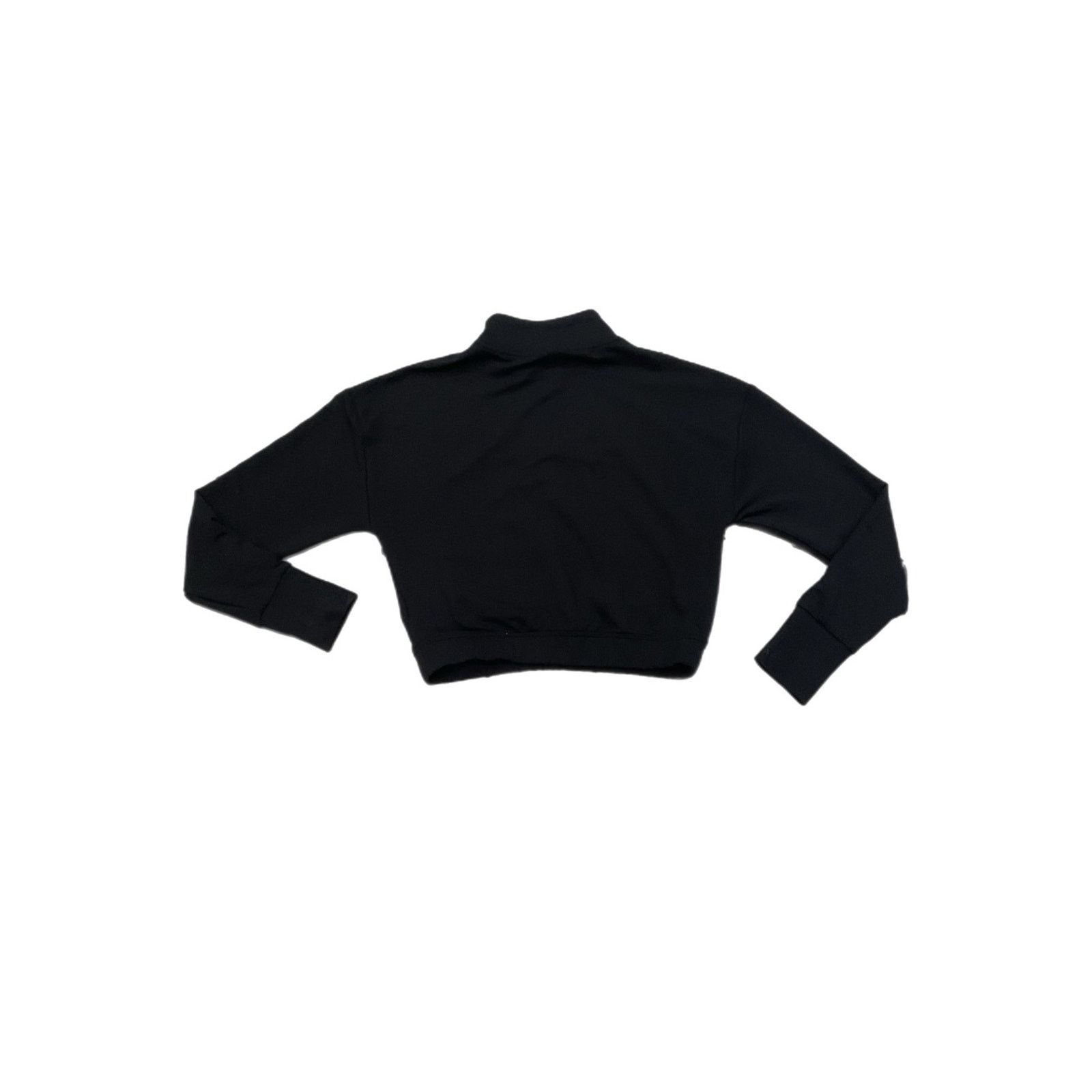 Gymshark Gymshark Black Cropped Quarter Zip Pullover Size XS / US 0-2 / IT 36-38 - 2 Thumbnail
