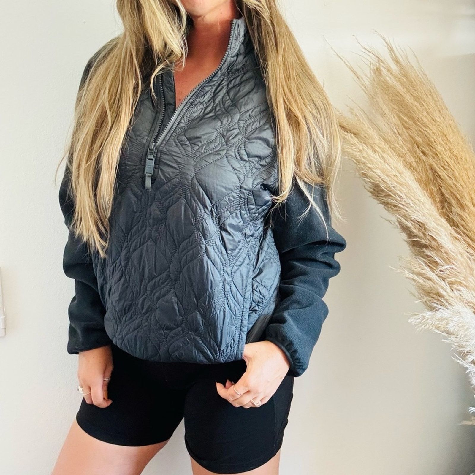 Fabletics FABLETICS Loft Jacket Quilted Zip Nylon Pullover Gym Sweater Size S / US 4 / IT 40 - 1 Thumbnail