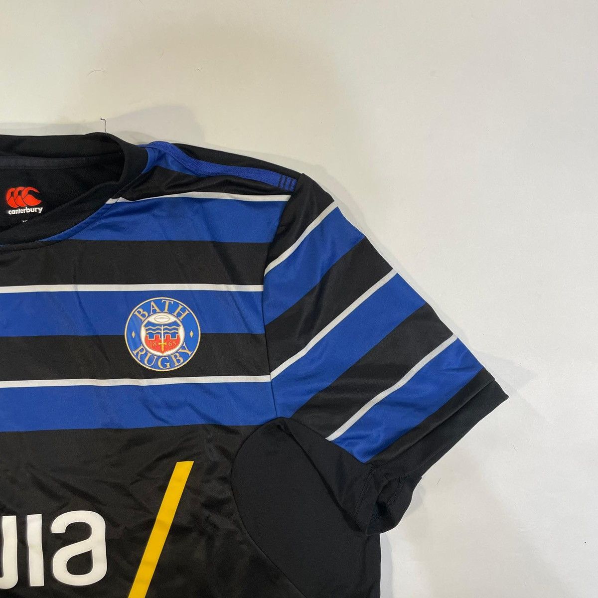 Canterbury of New Zealand Bath Rugby Canterbury black and blue training jersey shirt Size US XL / EU 56 / 4 - 3 Thumbnail