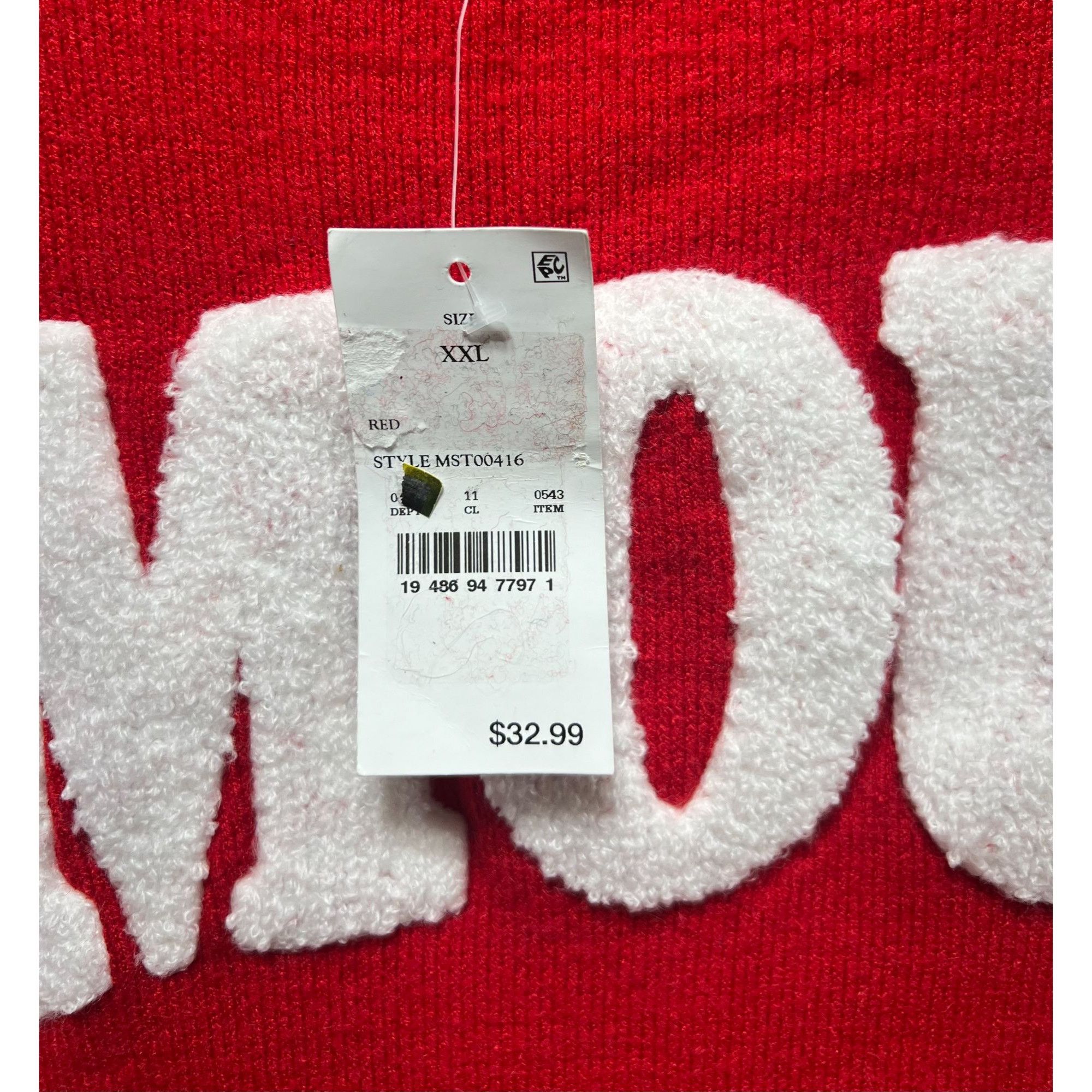 Other 33 Degrees - Women's Red Sweater - Amour Graphic - Red - XXL Size XXL / US 16-18 / IT 52-54 - 9 Thumbnail