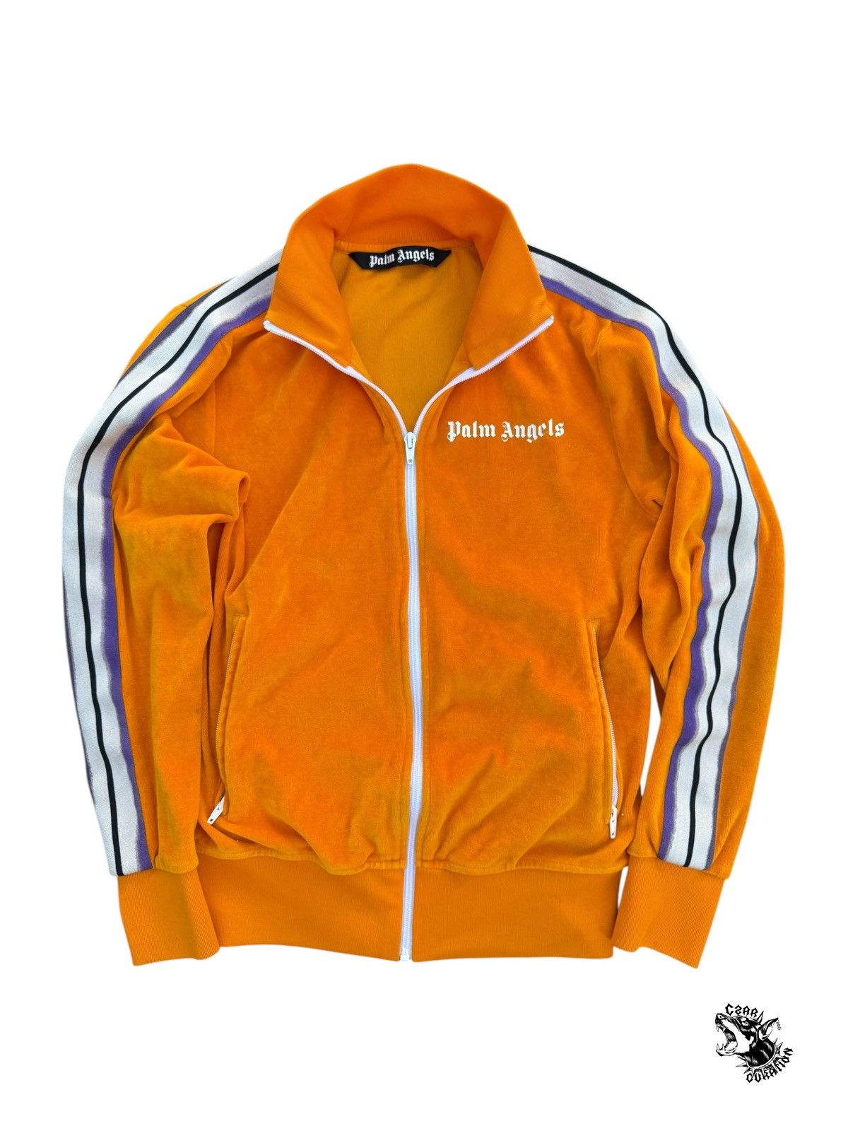 Palm Angels Palm angels velour track jacket Size US S / EU 44-46 / 1 - 1 Thumbnail
