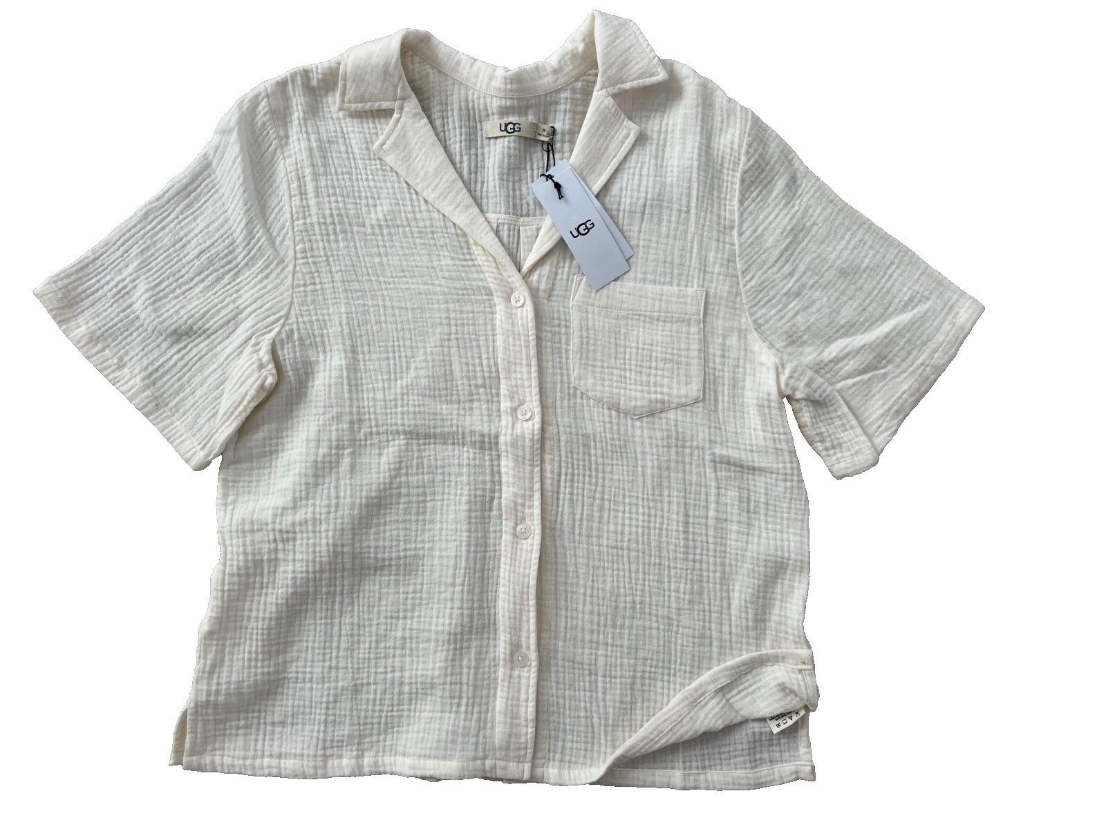 Ugg UGG Vivienne Cotton Gauze Pyjama Shirt Nimbus ( M ) Size M / US 6-8 / IT 42-44 - 1 Thumbnail