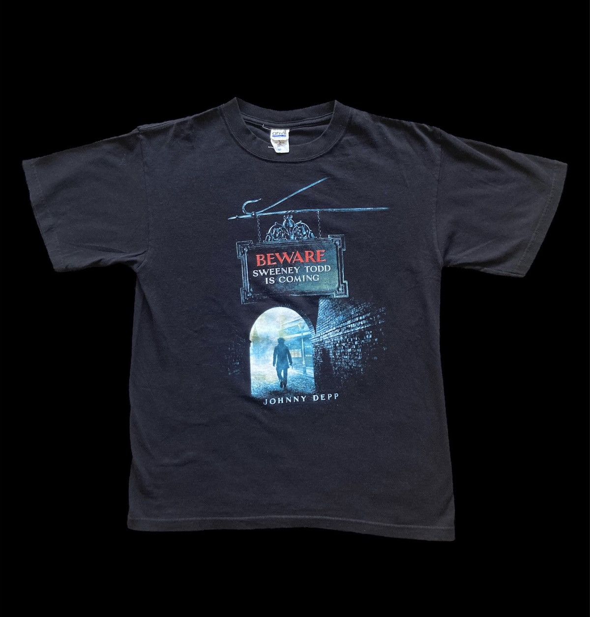Anvil Vintage 2007 Sweeney Todd Movie Promo tee M Tim Burton Size US M / EU 48-50 / 2 - 1 Thumbnail