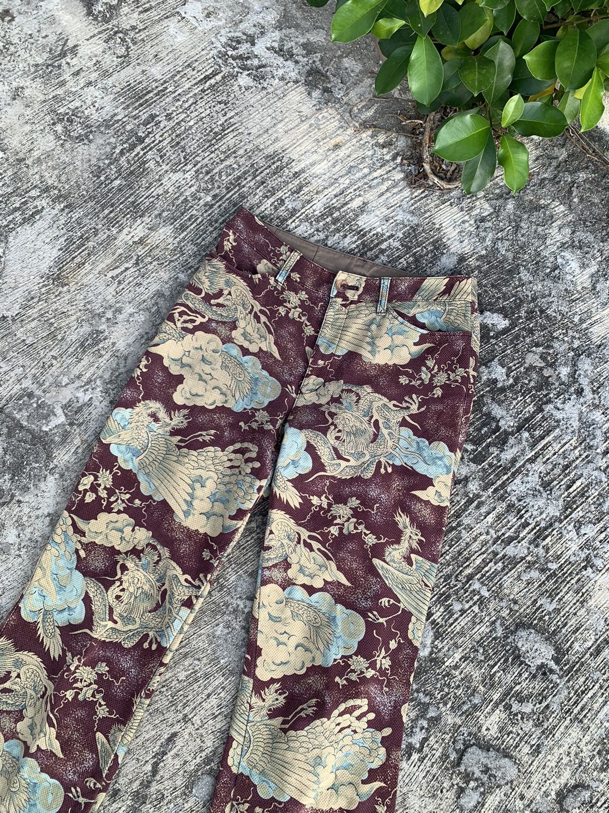 Hysteric Glamour Rare 🔥 Flare Batsu club overprinted/full printed dragon Size 28" / US 6 / IT 42 - 5 Thumbnail
