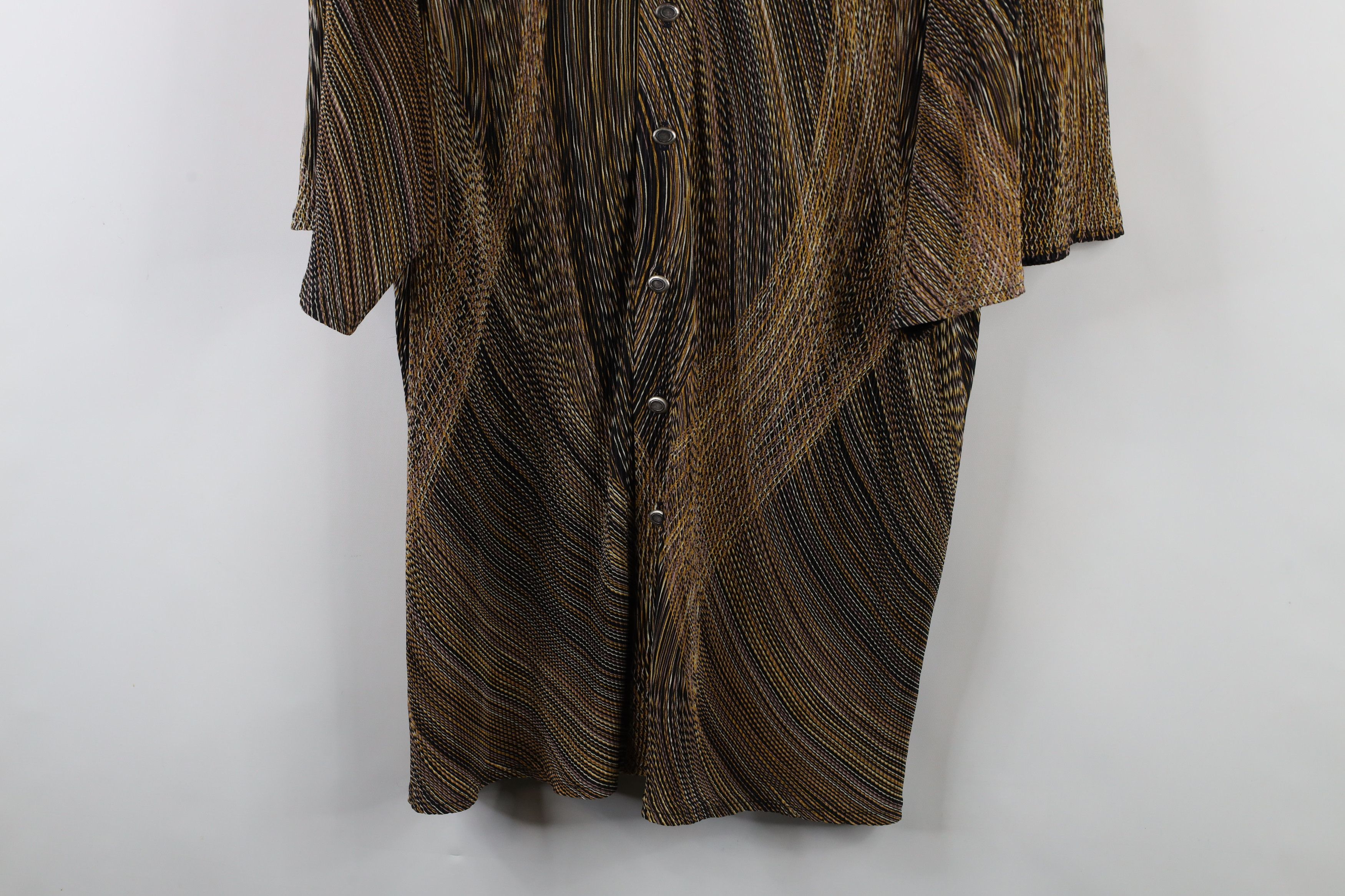 Vintage Vintage 90s Coogi Style Ribbed Baggy Fit Knit Button Shirt Size US XXL / EU 58 / 5 - 3 Thumbnail