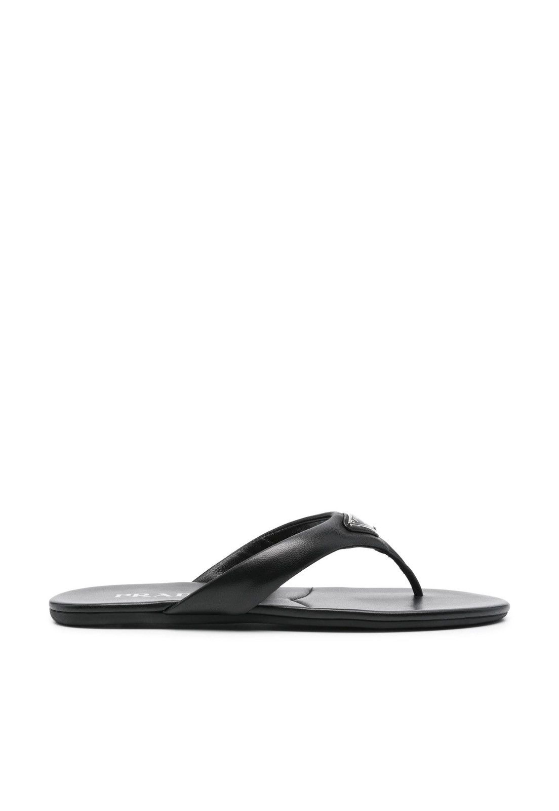 Prada Prada triangle leather flip flops Size US 5 / IT 35 - 6 Thumbnail