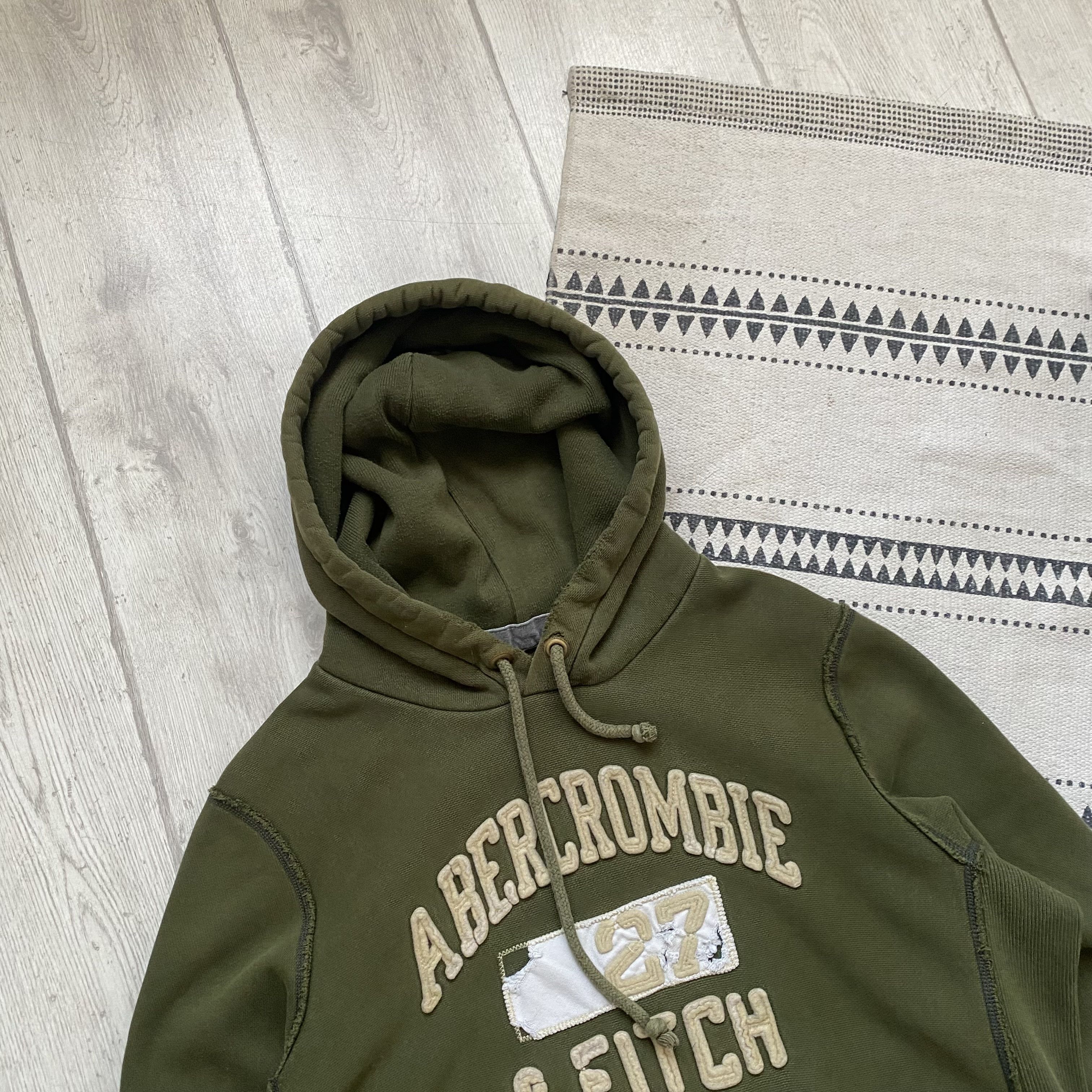 Abercrombie & Fitch Vintage Abercrombie Fitch Heavy Hoodie Distressed LGB style Size US M / EU 48-50 / 2 - 2 Thumbnail