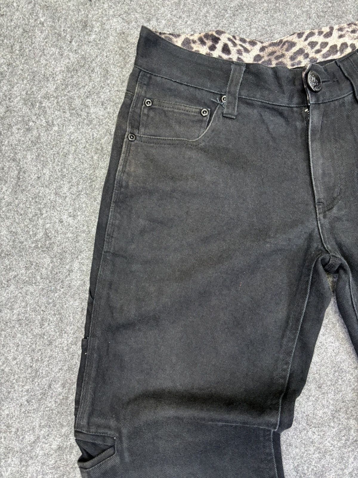 Japanese Brand 💥Insane Style💥Archival Xfrm Japan Half Cargo Denim F855 Size US 30 / EU 46 - 4 Thumbnail