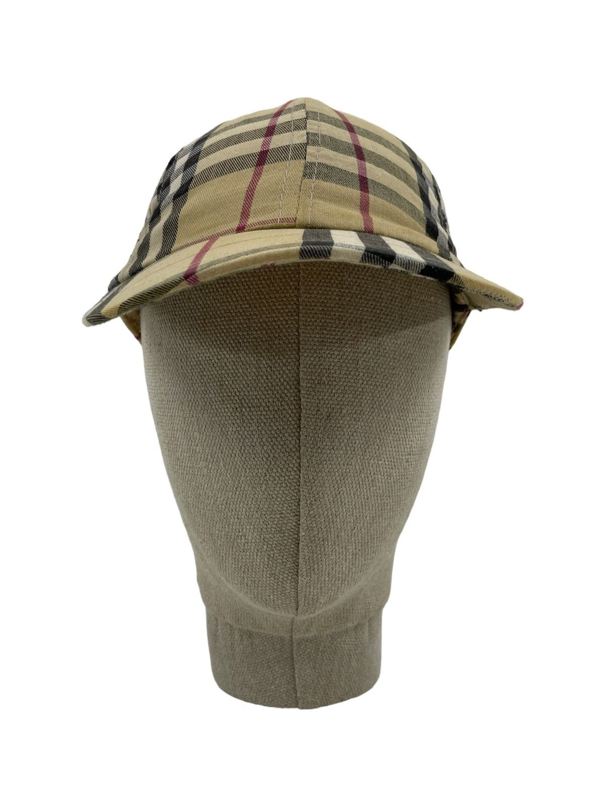 Burberry RARE Nova Check Beige LONDON Bassebal Cap Adjustable Hat M Size ONE SIZE - 6 Thumbnail