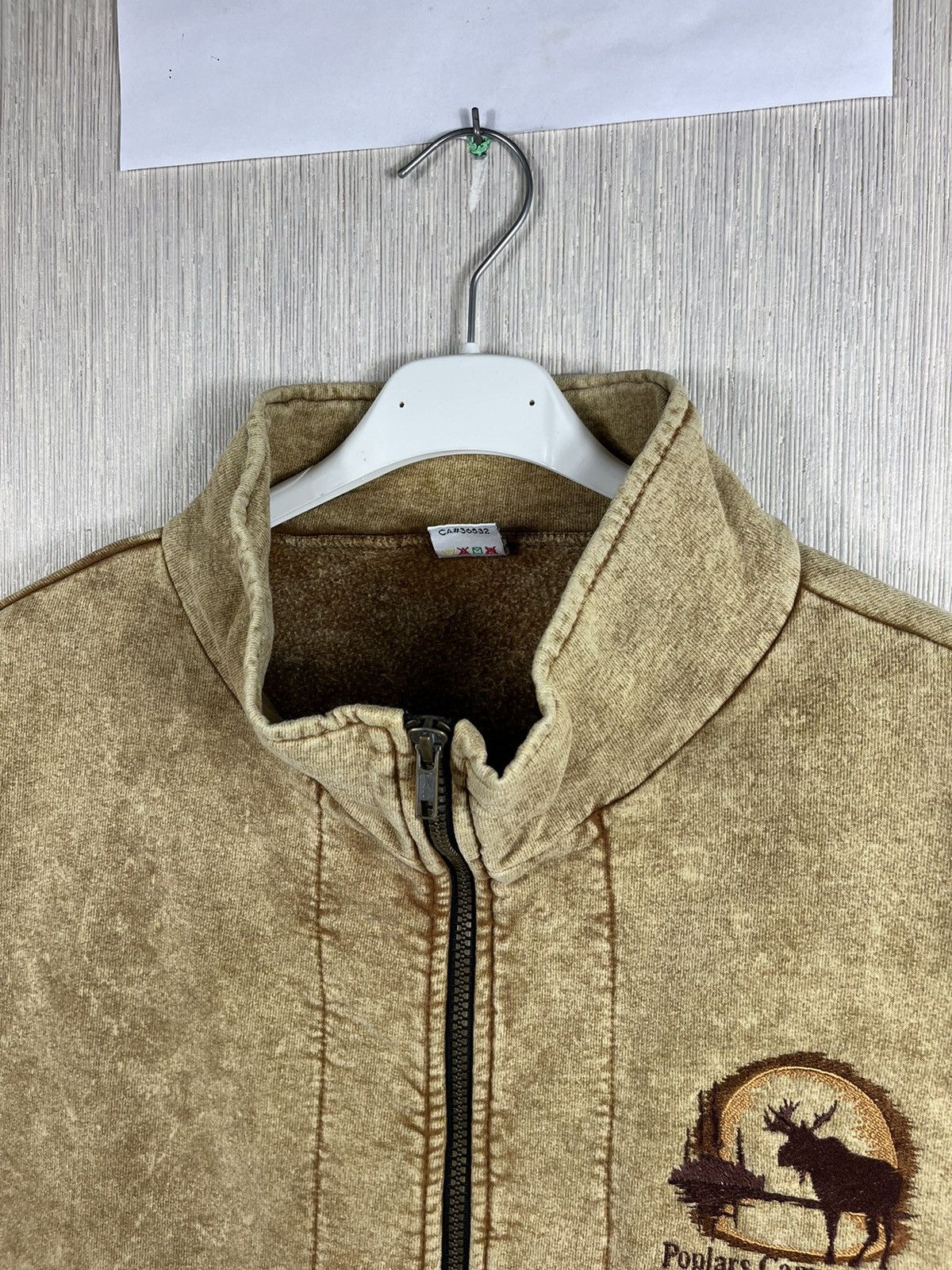 Vintage Vintage vest zip sweatshirt Poplars Campground Alaska moose Size US XL / EU 56 / 4 - 9 Thumbnail