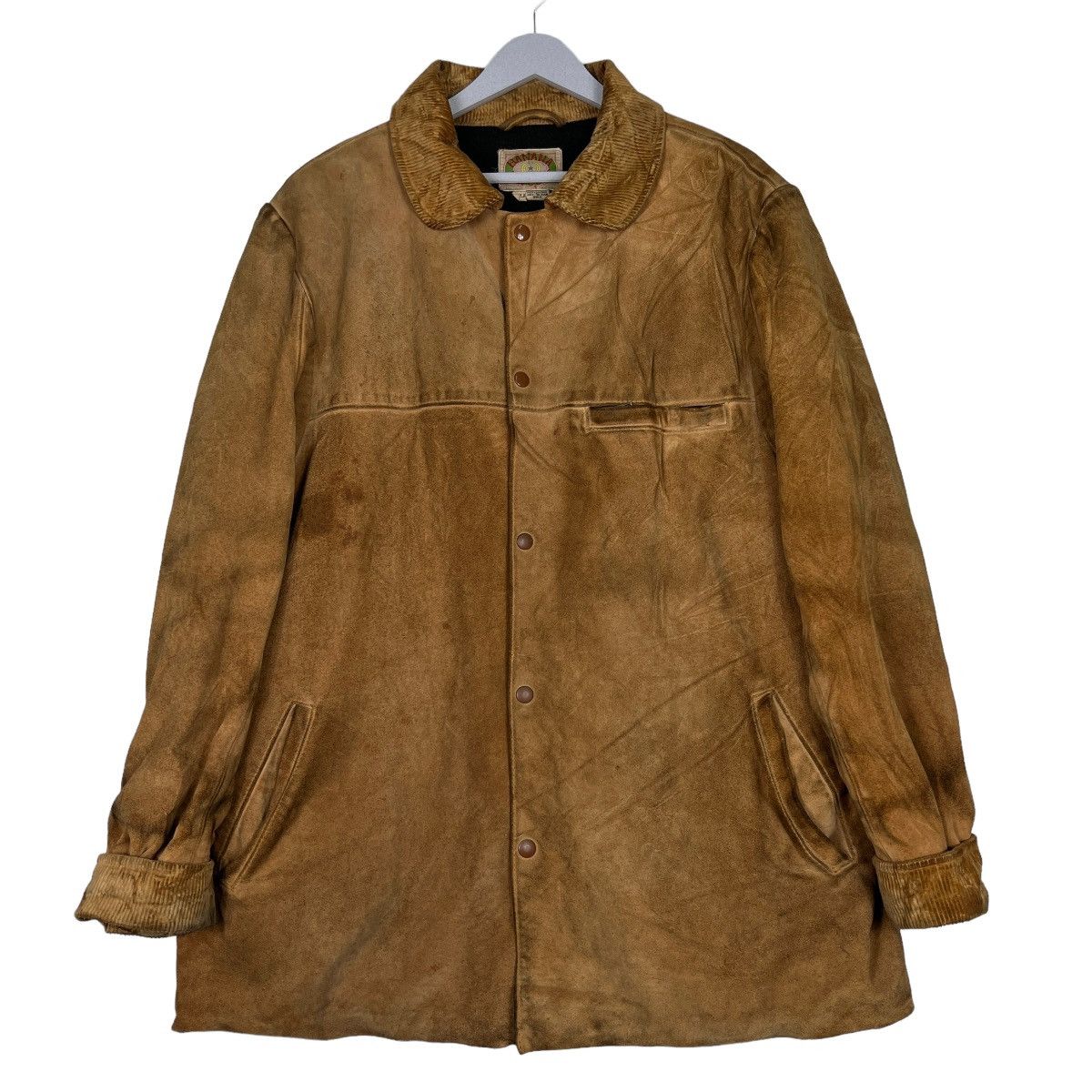 Banana Republic 🔥 VINTAGE BANANA REPUBLIC LEATHER JACKET Size US XL / EU 56 / 4 - 1 Thumbnail