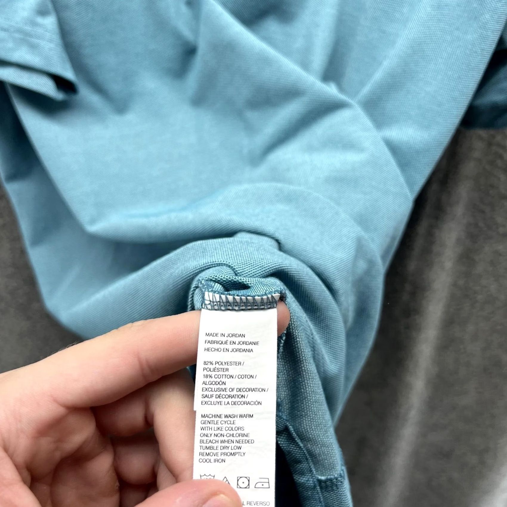 Izod VINTAGE IZOD Polo Shirt Men 2XL Blue Logo Golf Casual Short Sleeve Str 50 31in Size US XXL / EU 58 / 5 - 3 Thumbnail