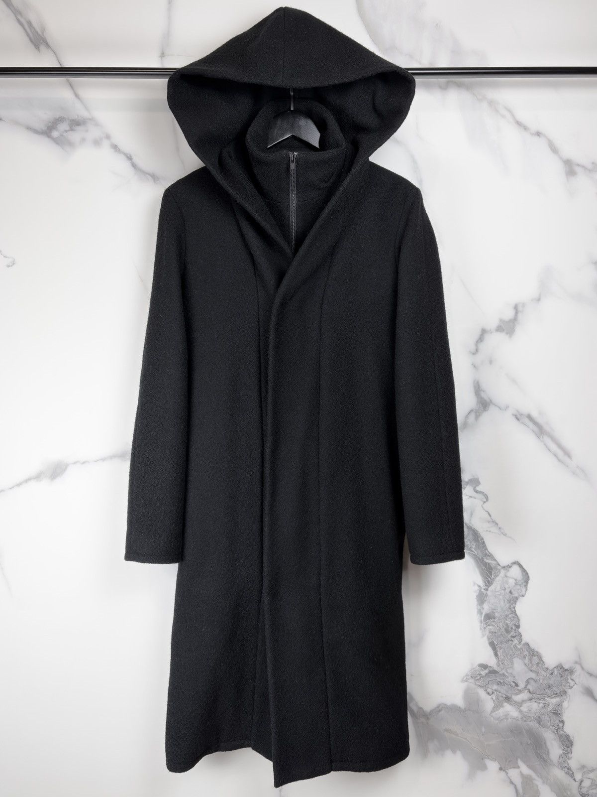 Raf Simons AW00 Raf Simons Confusion Hooded High Neck Full Zip Coat Size US S / EU 44-46 / 1 - 5 Thumbnail