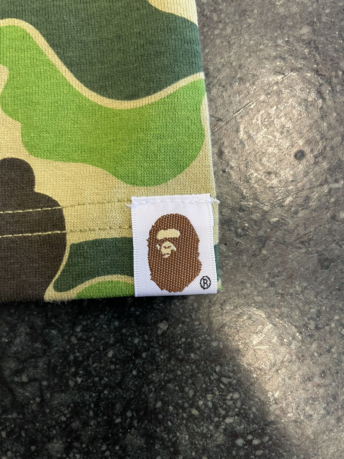 Bape Bape Green Camo Shark Tee Size US L / EU 52-54 / 3 - 3 Thumbnail