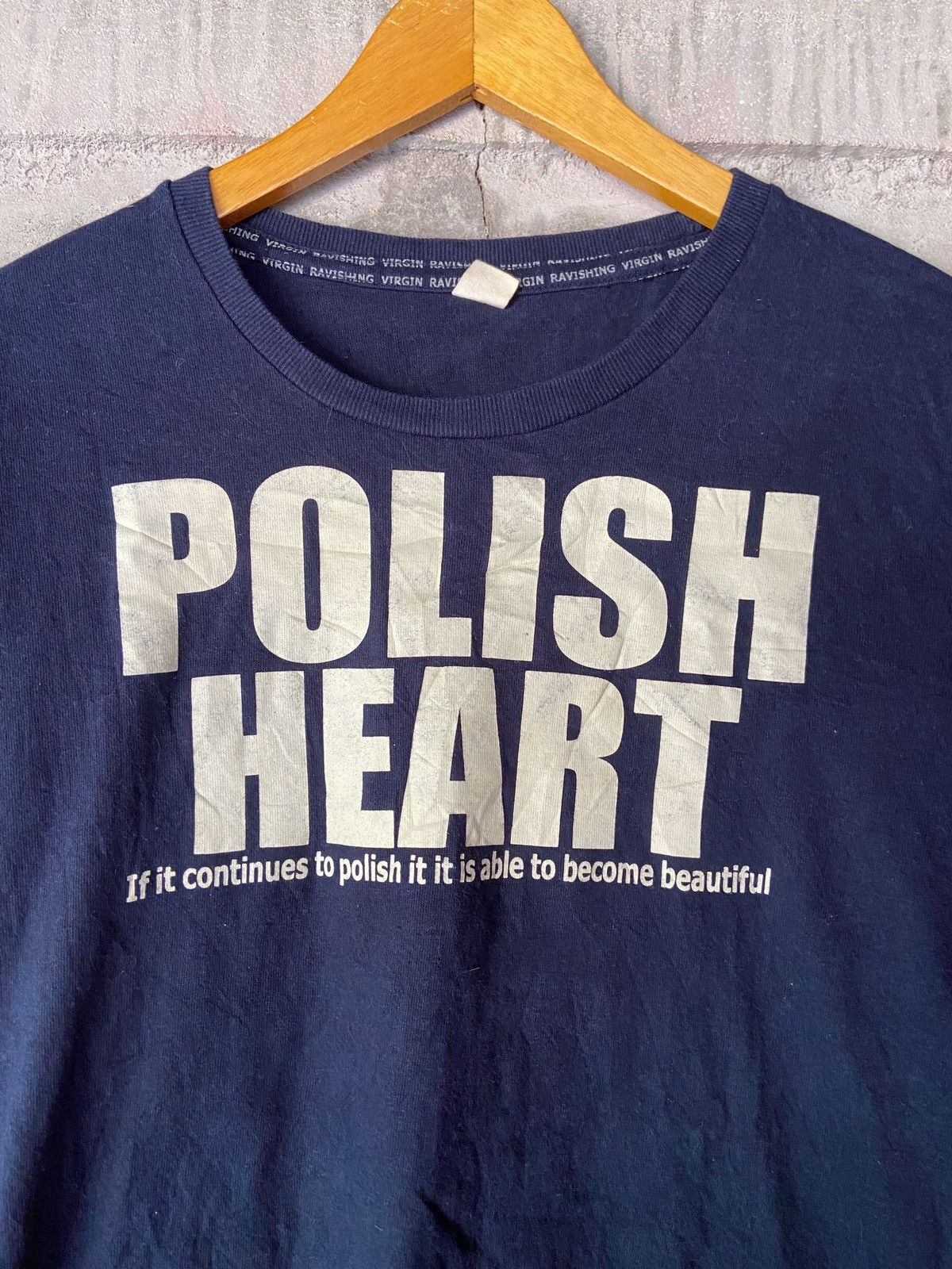 Japanese Brand DOUBLE LAYER POLICE HEART LONG SLEEVE Size US S / EU 44-46 / 1 - 2 Thumbnail