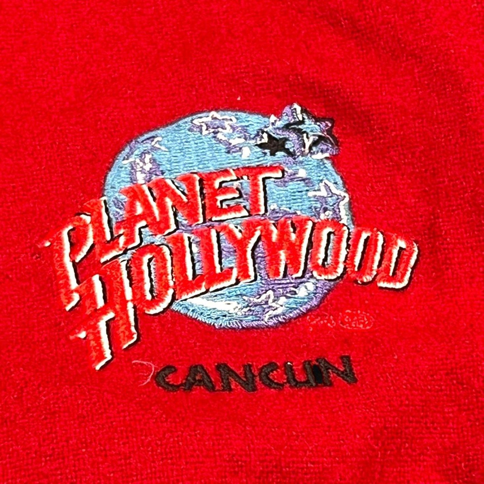 Planet Hollywood Planet Hollywood Vintage 90’s Cancun Leather Varsity Jacket Size US XL / EU 56 / 4 - 4 Thumbnail