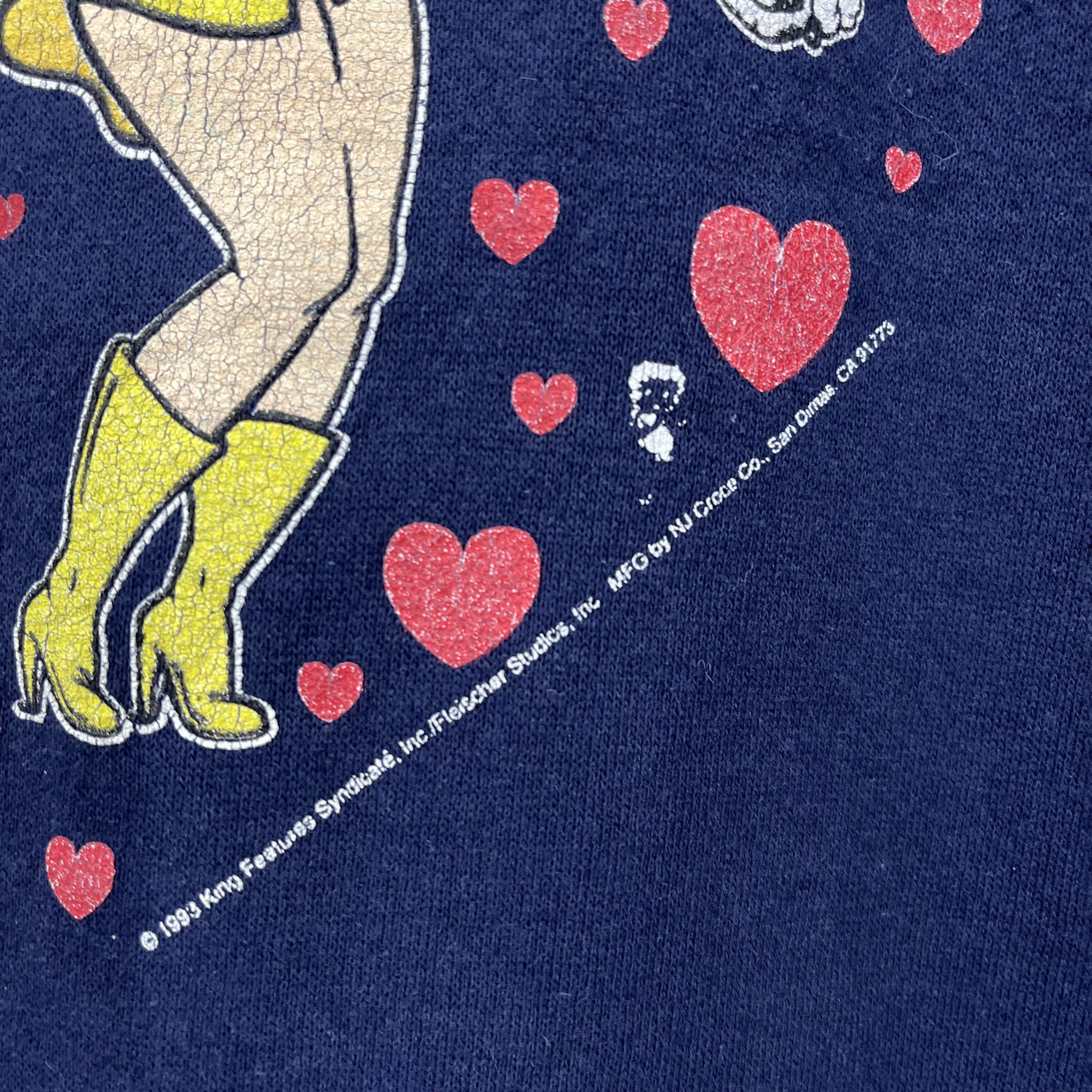 Cartoon Network 90s Vintage BETTY BOOP by SANTEE Hoodie #2523/M Size US L / EU 52-54 / 3 - 3 Thumbnail