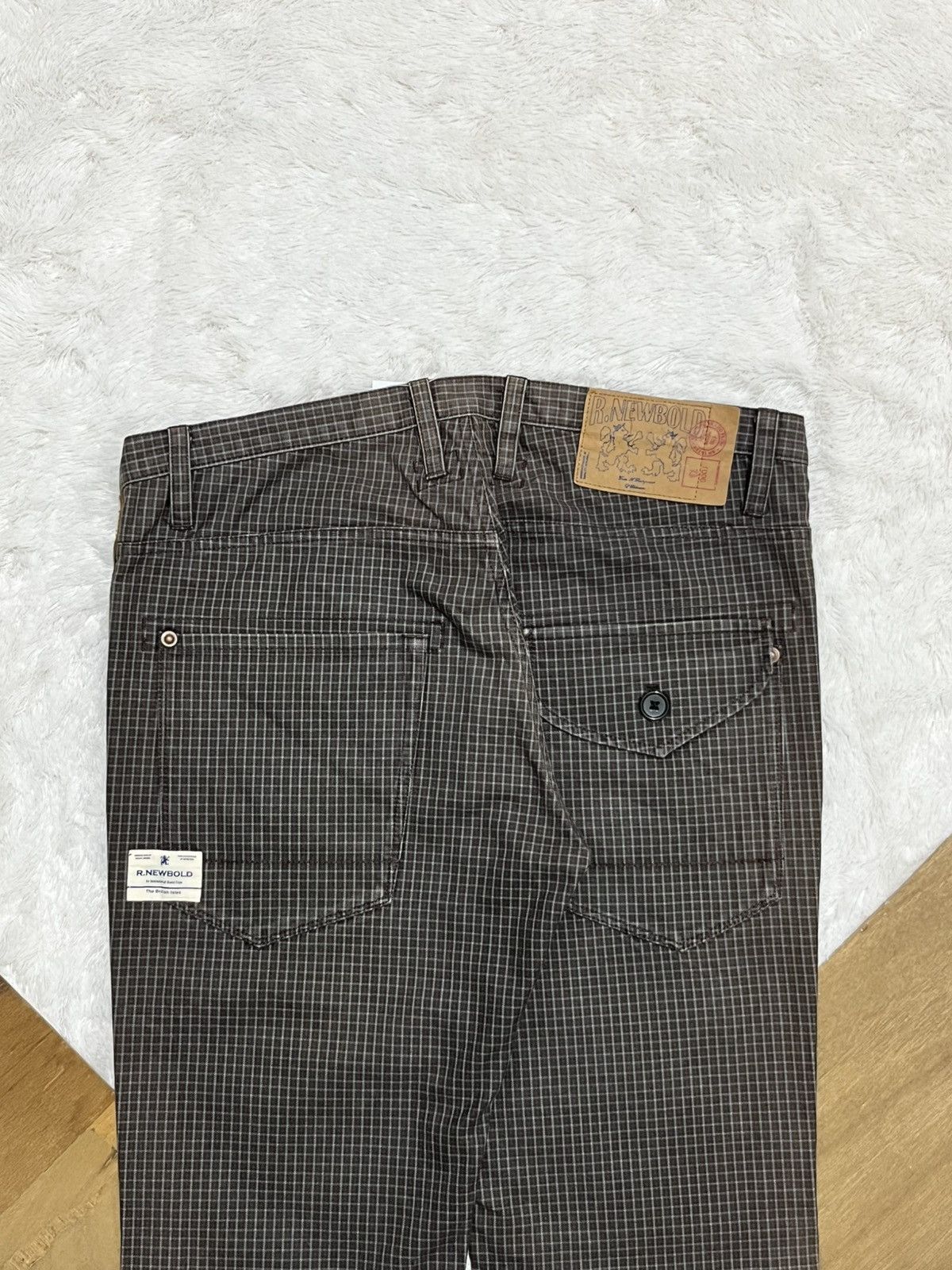 Other R Newbold Plaid Side Stripe Pants Brown Size 33 Rare Size US 33 - 7 Thumbnail