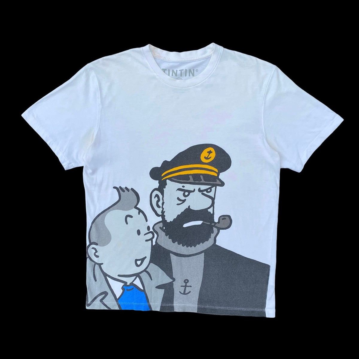 Vintage RARE ‼️ The Adventures of Tintin Size US S / EU 44-46 / 1 - 1 Thumbnail
