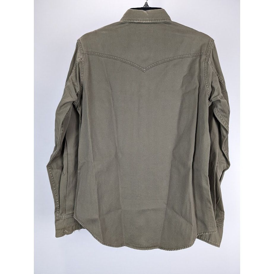 Saint Laurent Paris o1rshd1 Shirt in Green Size US M / EU 48-50 / 2 - 11 Thumbnail