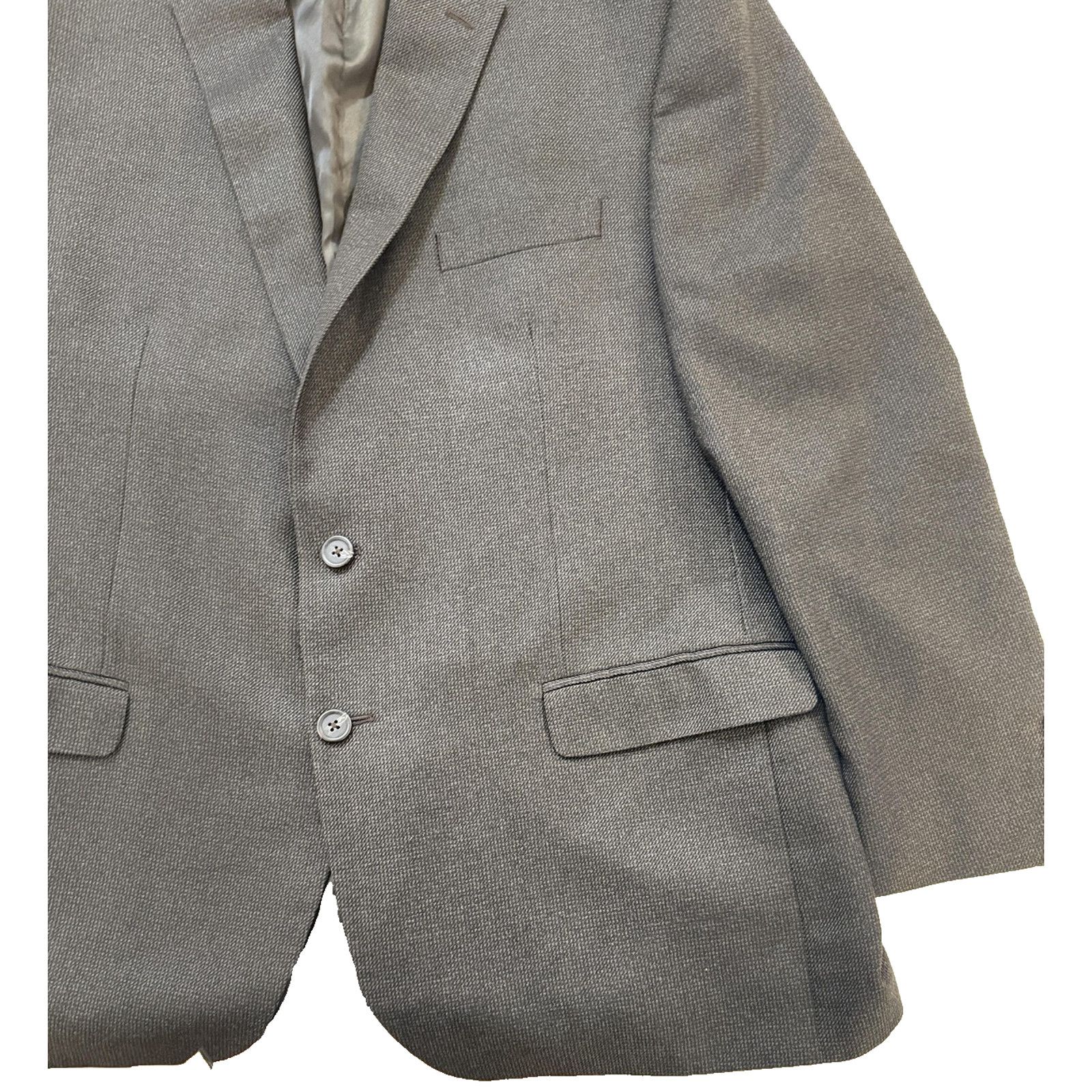 Chaps Chaps Blazer Mens Gray 46R Suit Jacket Sport Coat Two Button Size 46R - 6 Thumbnail