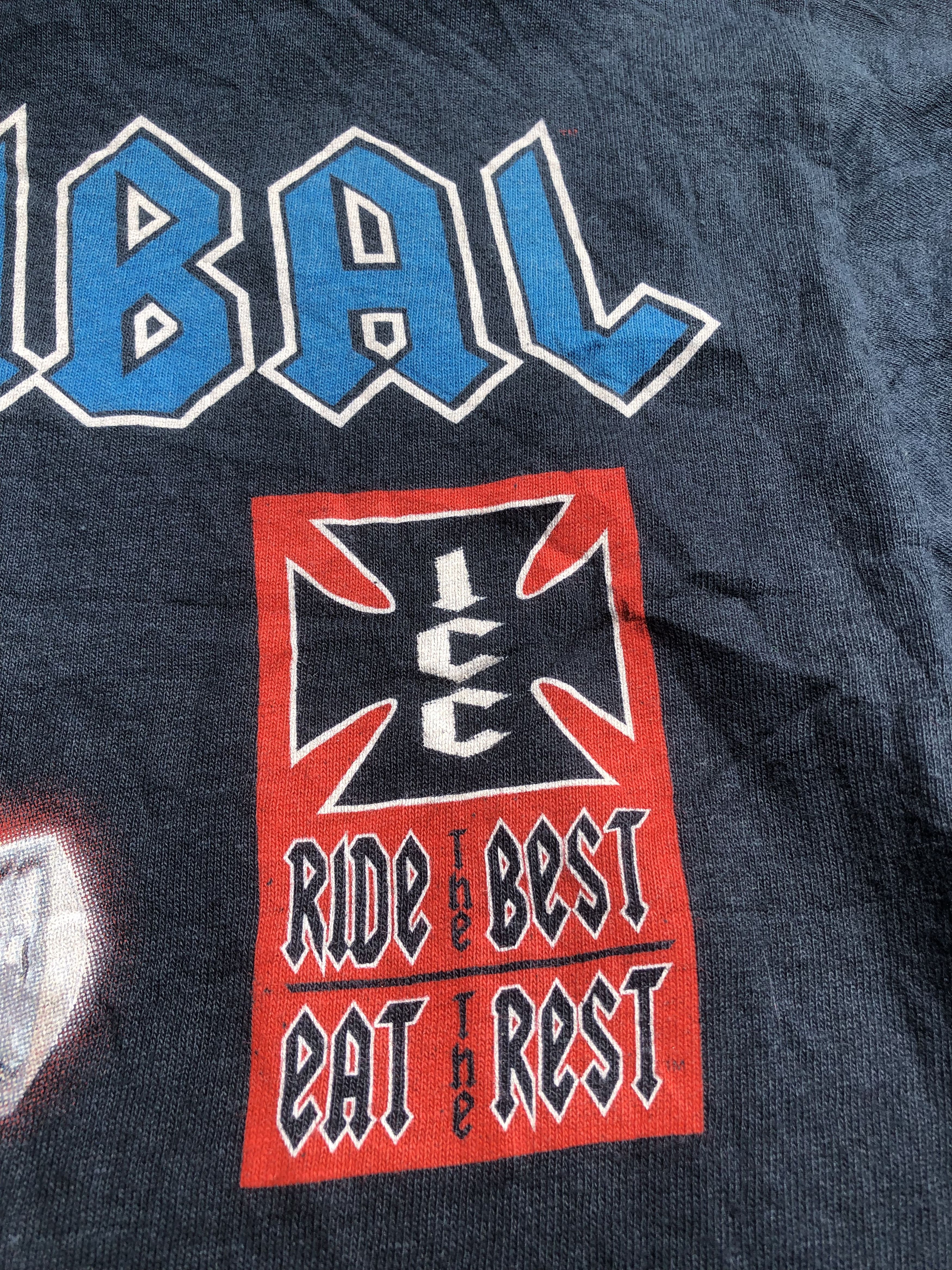 Harley Davidson RARE Vintage Y2K Iron Cannibal Choopers Flaming Tee Size US L / EU 52-54 / 3 - 6 Thumbnail
