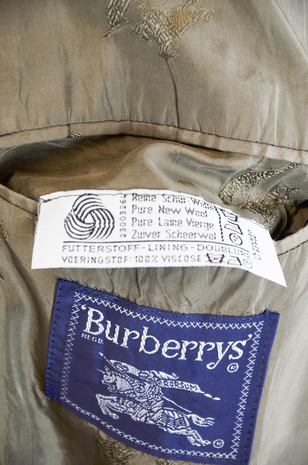 Burberry Burberrys’ Vintage Tweed Wool Blazer – Made in Germany - 52 Size 52R - 10 Thumbnail
