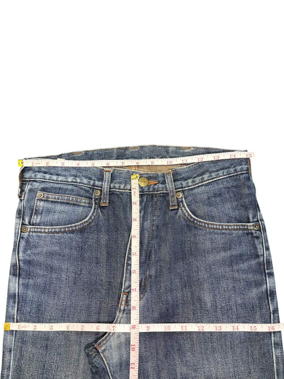 Wrangler Vintage Wrangler Rusty Wash Distress Flare Jeans Size US 30 / EU 46 - 6 Thumbnail