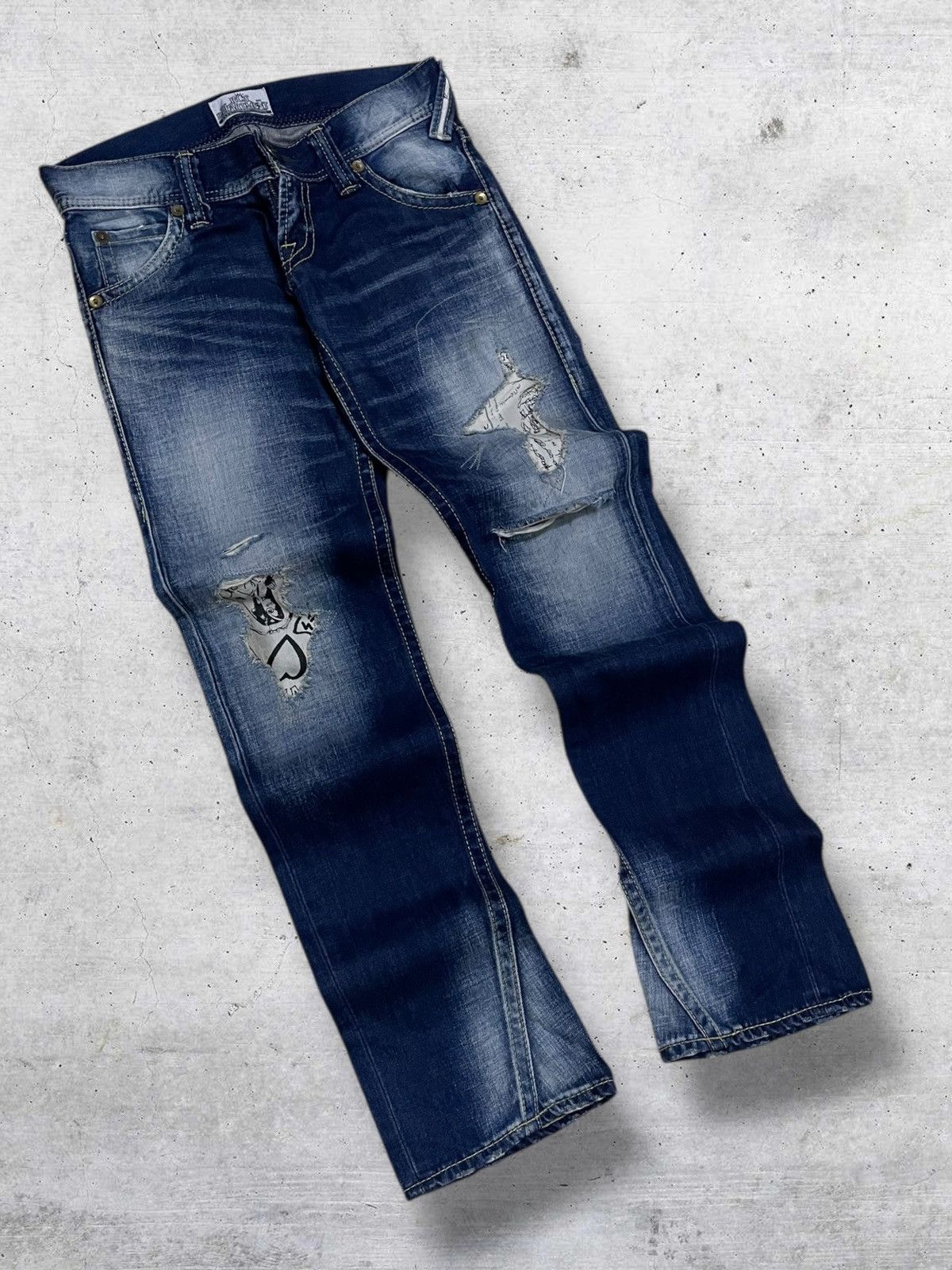 Japanese Brand VINTAGE RODEO CROWN OG JAPAN DESIGNER PUNK REVOLUTION DENIM Size US 29 - 2 Thumbnail